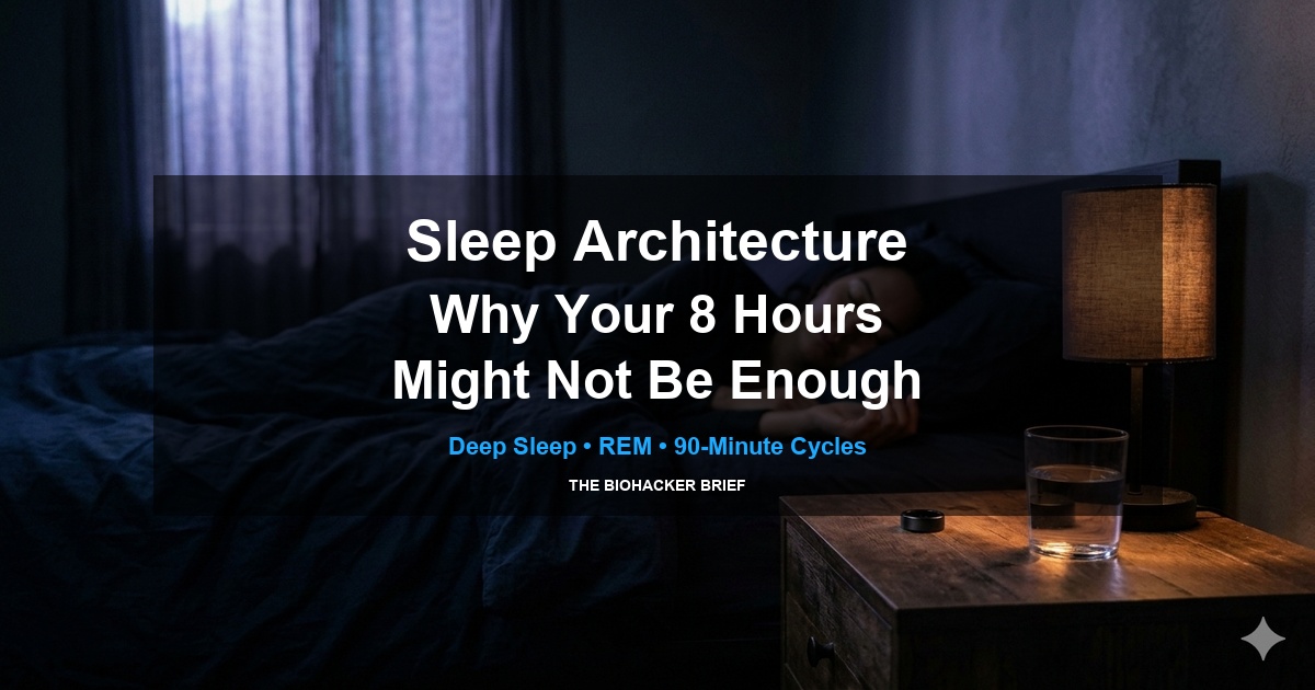 Sleep Architecture: Why Your 8 Hours Might Not Be Enough
