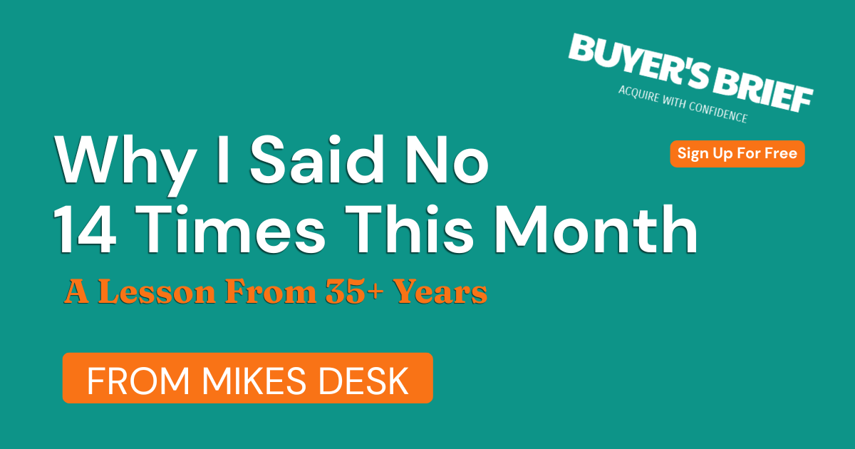 The deal that almost bankrupted my client - and the one number that saved him