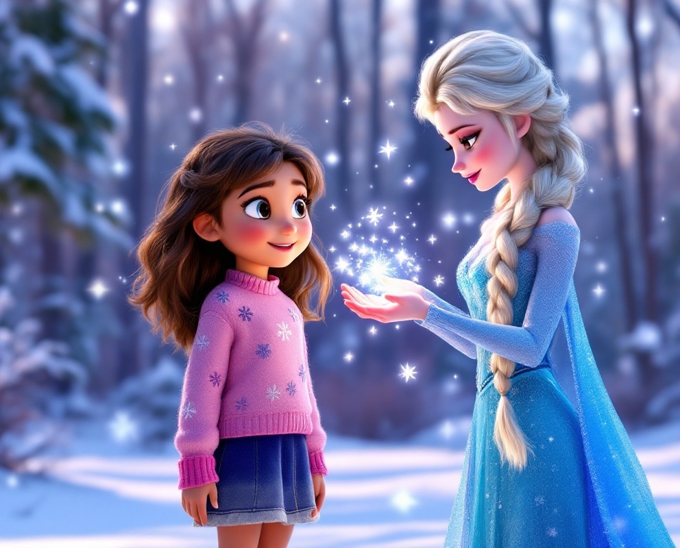 Today’s Story: Sophia’s Frozen Encounter! ✨