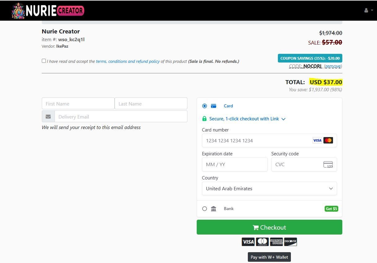 Nurie Creator Review 2025 + Exclusive Coupon Code NOCORI (35% OFF!)