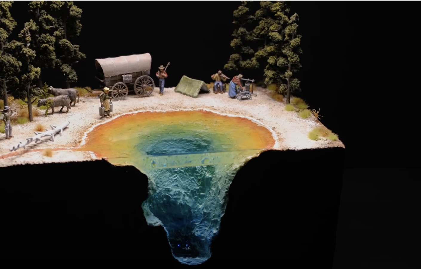 Fascinating Diorama of Yellowstone’s Morning Glory Pool
