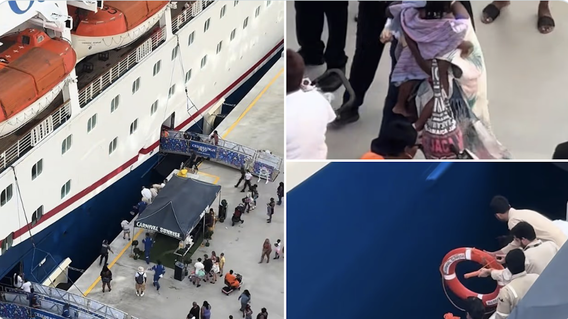 Heart Stopping Video: Mom Dives In After Child Falls Between Cruise Ship, Dock 