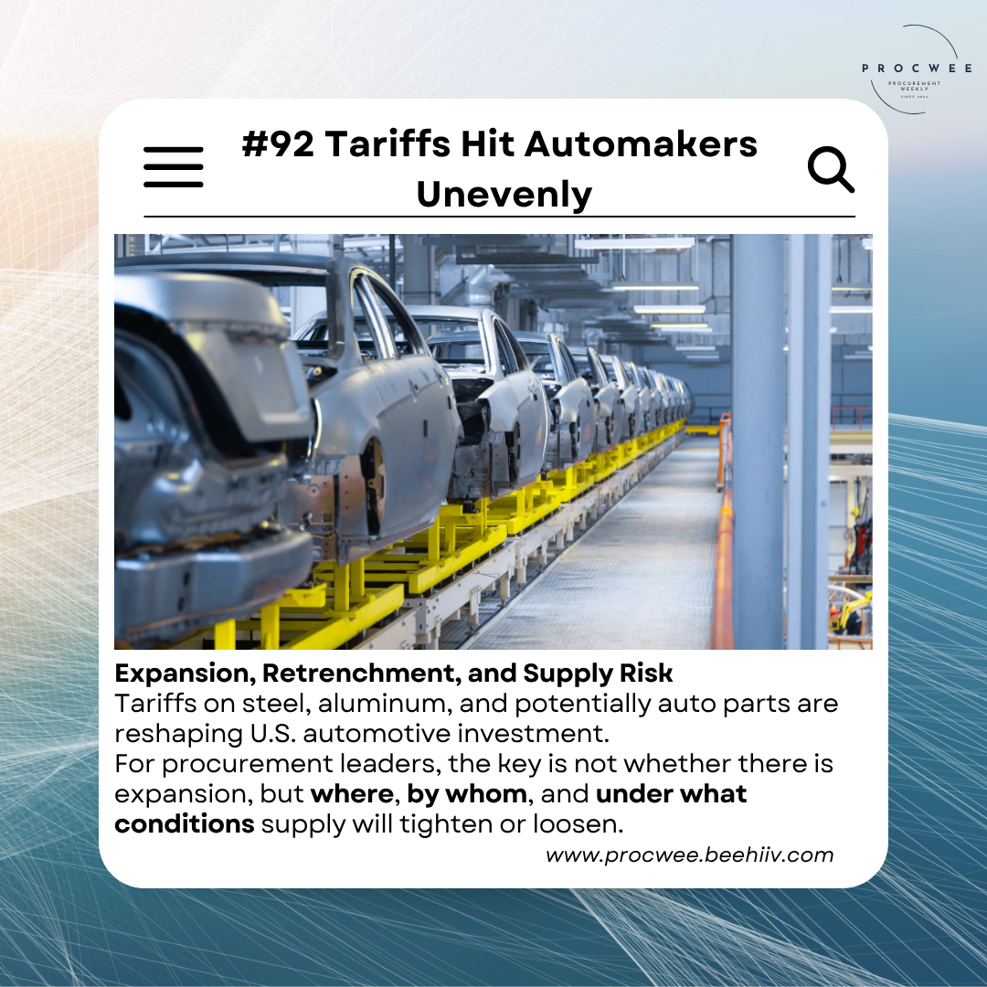 Billions Flow Into U.S. Auto Plants | Issue #92 | 8 October 2025