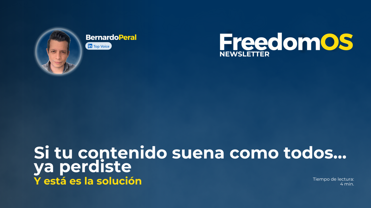 Si tu contenido suena como todo y es genérico ya perdiste