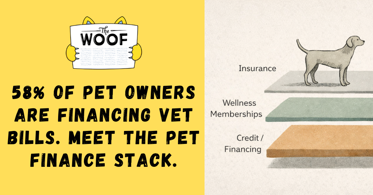 58% of pet owners are financing vet bills. Meet the pet finance stack.