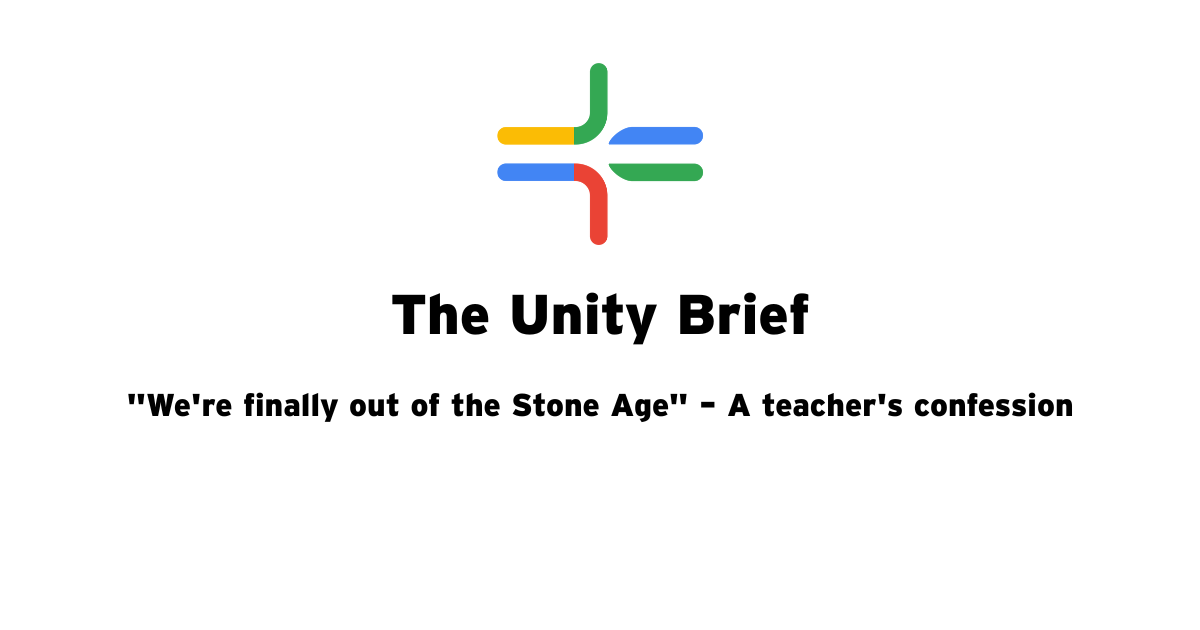 "We're finally out of the Stone Age" – A teacher's confession