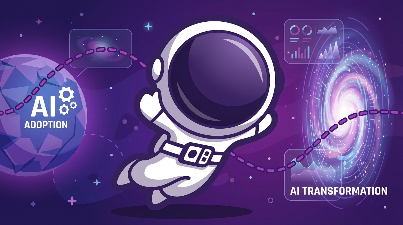👨‍🚀 Von AI-Adoption zu AI-Transformation in Unternehmen & Teams