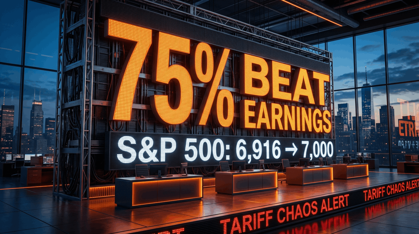 S&P 500 Eyes 7,000 as 75% of Companies Beat Earnings Despite Tariff Chaos