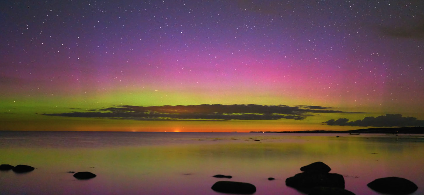 A Picturesque Aurora Reflection