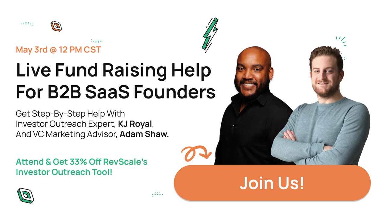 I'm helping founders raise capital LIVE on May 3rd.