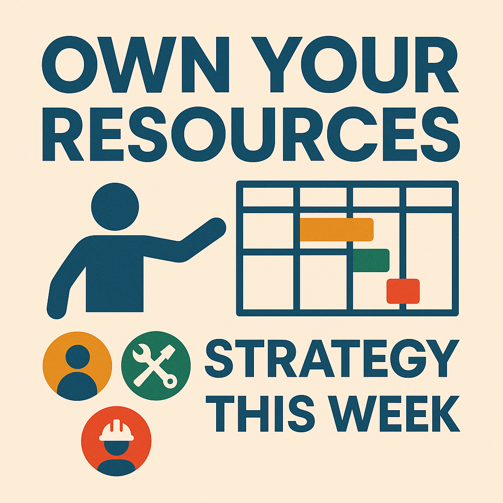 Beyond Deadlines: Own Your Resource Strategy This Week