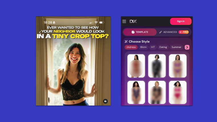 “Dress up your buddy’s wife in a tiny latex dress”: A digital fashion startup ran Meta ads for an AI app with an “undress” option
