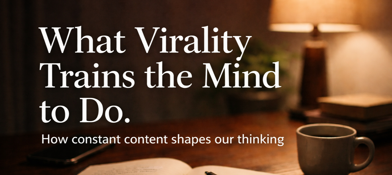 What Virality Trains the Mind to Do