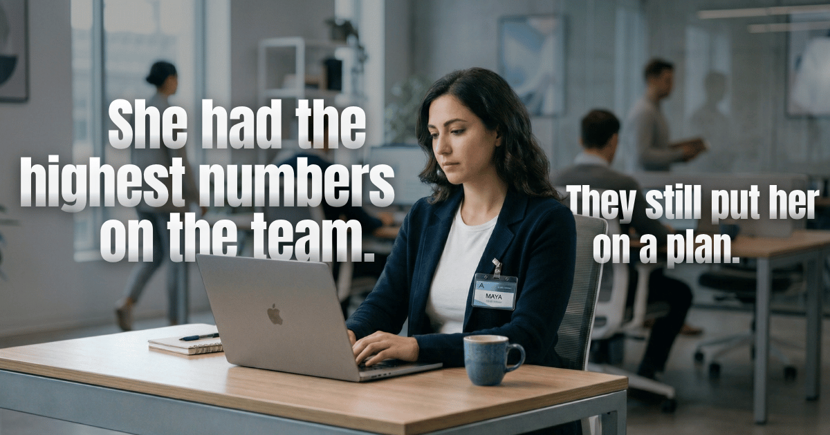 She had the highest numbers on the team. They still put her on a plan.