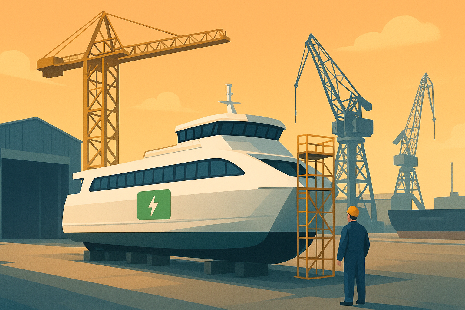 Seaspan pier investment • Greece ports modernization • Malaga OPS • Klaipėda OPS • Brazil Hybrid Vessel Funding • Polish Electric Ferries • Estonia Electric Ship • India Maritime Package • Italian Hybrid Ferry • Northern Lights Shore Power • LA Water Taxi Plan • China Electric Container Ship