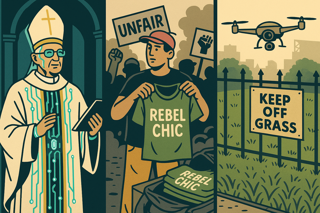 AI POPES, PROTESTPRENEURS & LAWN-BASED GOVERNANCE [Probe #002]