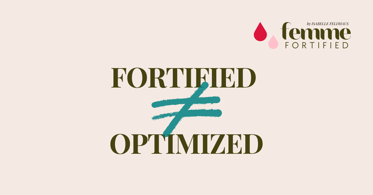 🌾 Are Women Designed to Be Iron-Deficient? Why Fortified Foods Still Leave Us Lacking