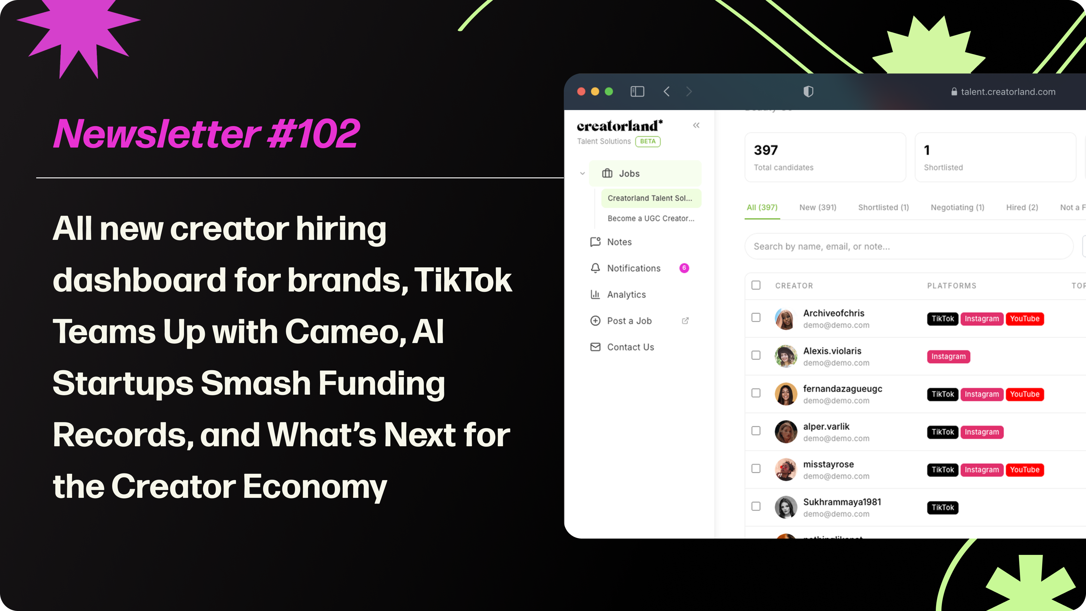 TikTok Teams Up with Cameo, AI Startups Smash Funding Records, and What’s Next for the Creator Economy