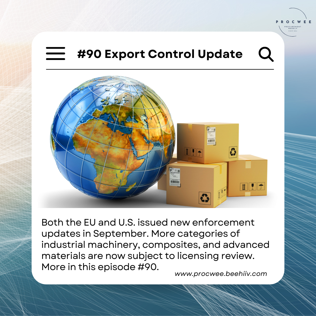 Export Control Update | Issue #90 | 24 September 2025