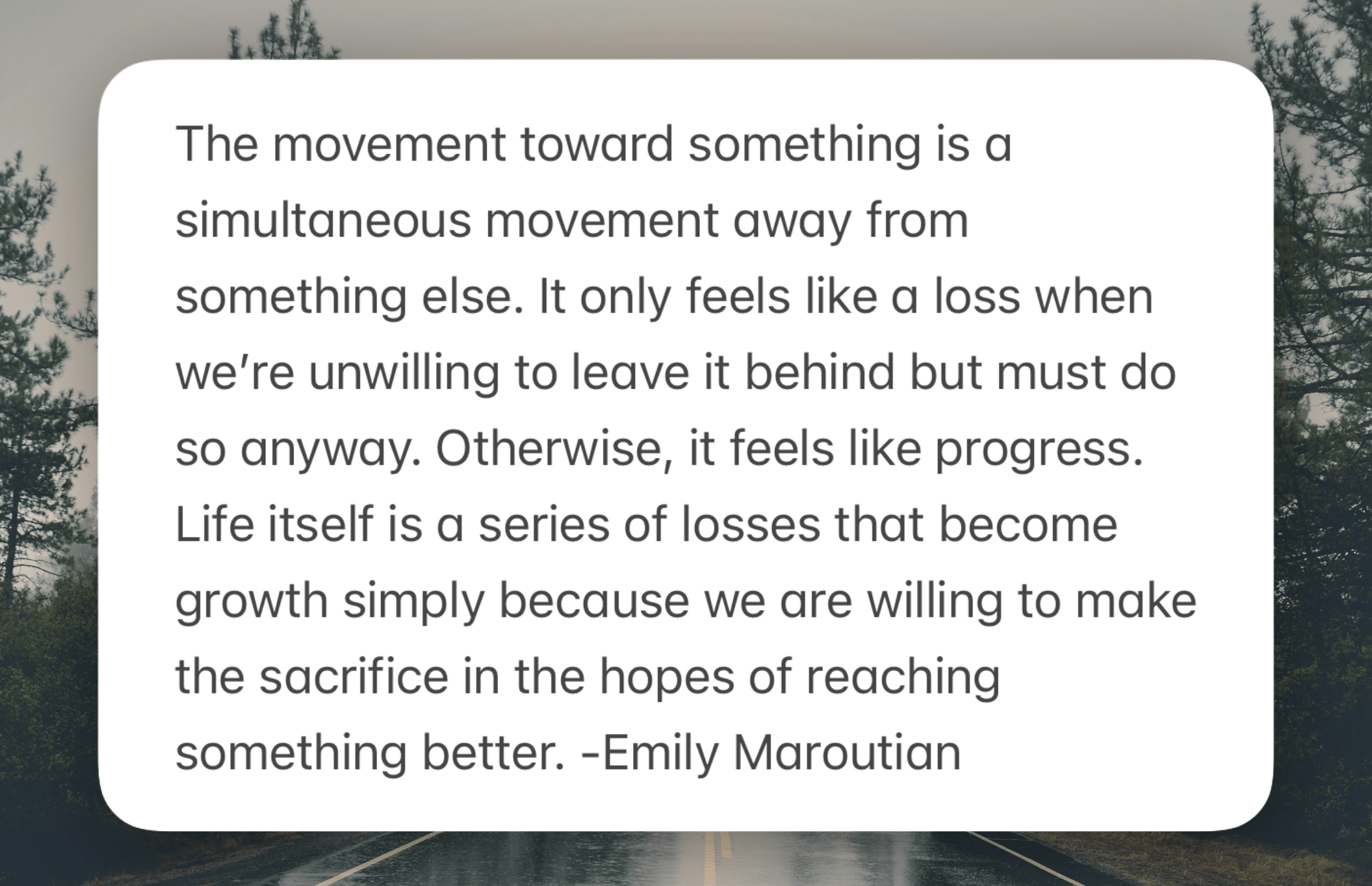 Quote Expansion: The Movement Toward Something...