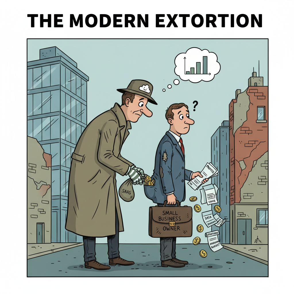 Why Salesforce gets 72% of growth from squeezing YOU, not serving you