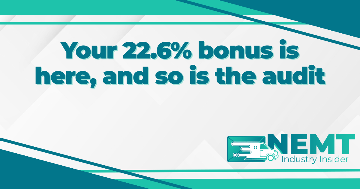 Your 22.6% bonus is here, and so is the audit.