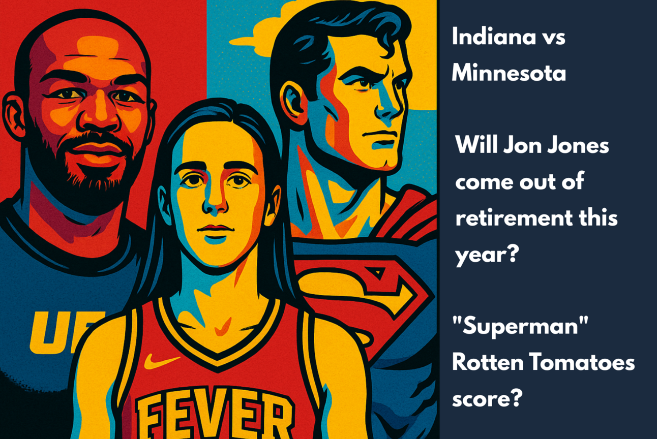 Caitlin Clark in the Commissioner's Cup, Superman scores, and Elon Musk