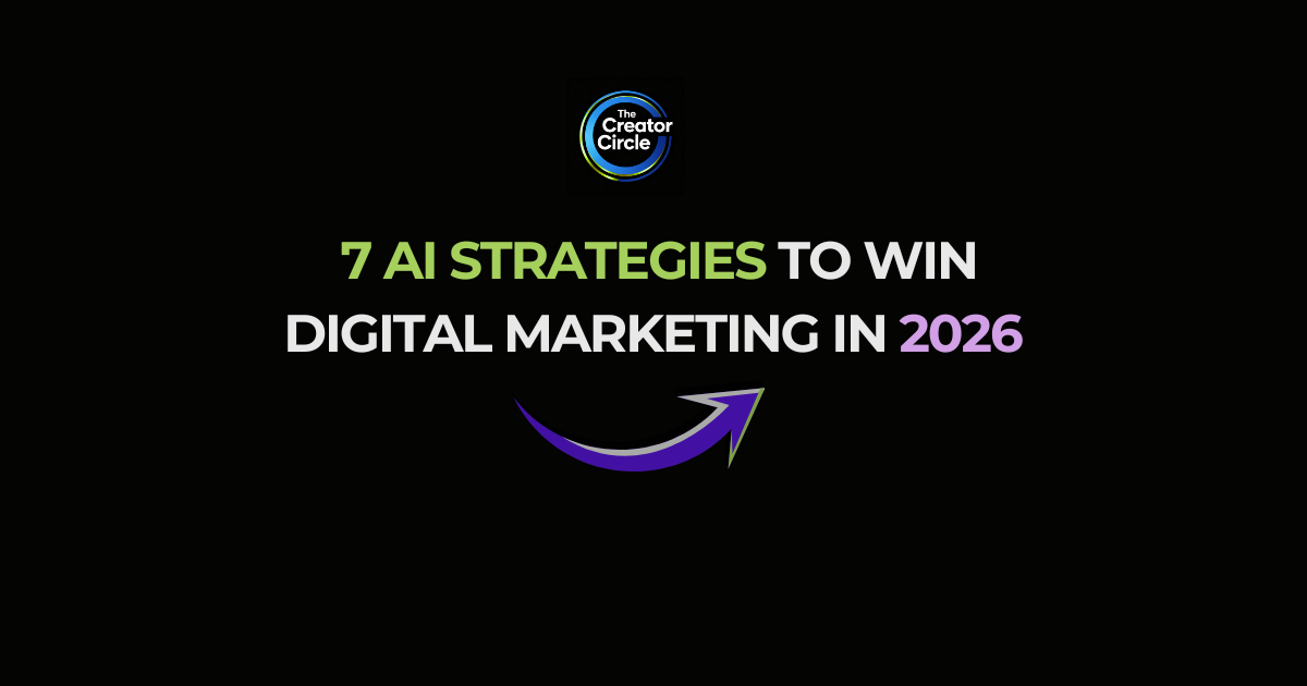 7 AI strategies to win digital marketing in 2026.