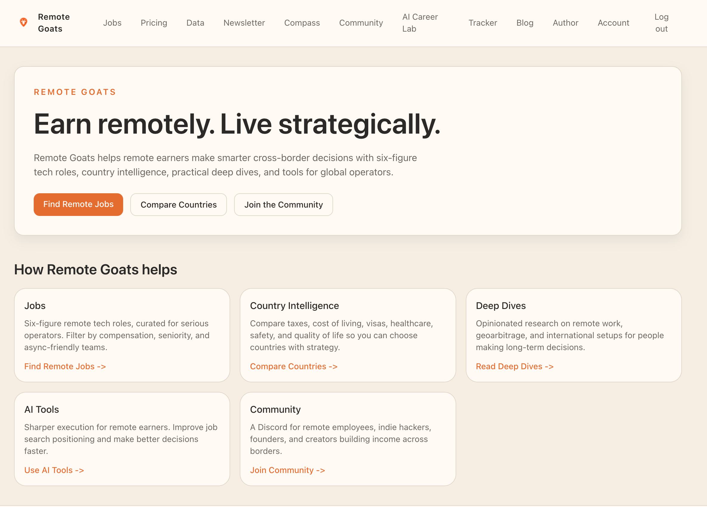 Remote GOATs - Now a platform