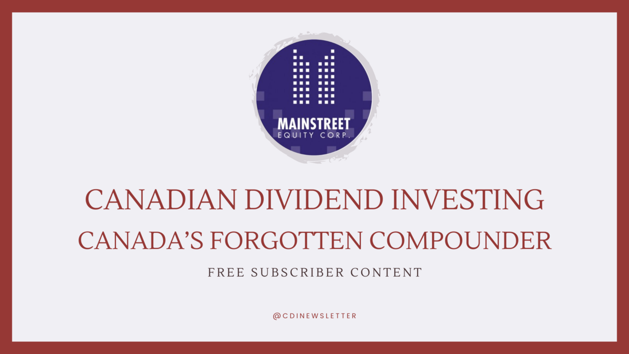 Mainstreet Equity: Canada's Forgotten Compounder