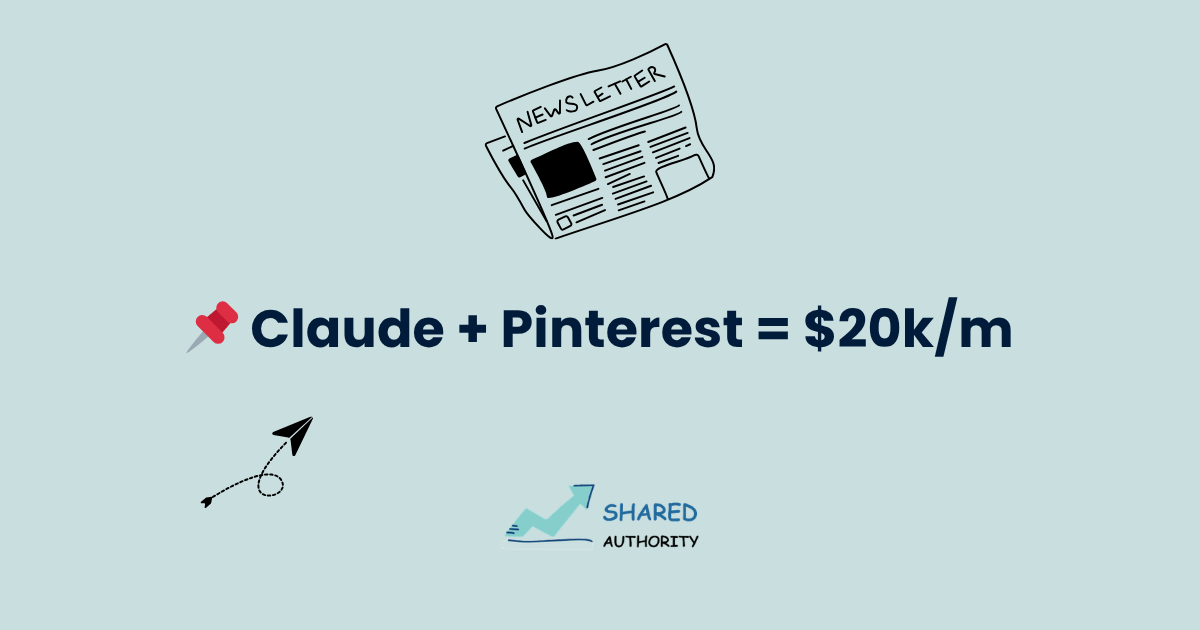 📌 Claude + Pinterest = $20k/m