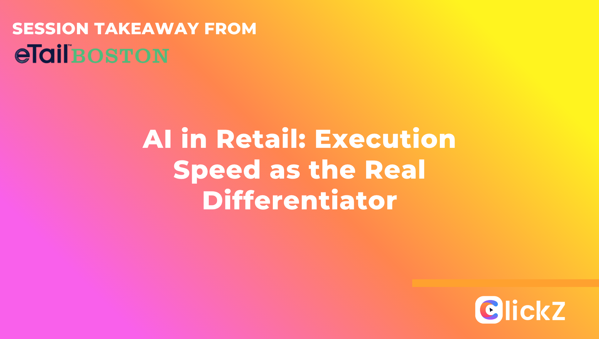 AI in Retail: Execution Speed as the Real Differentiator