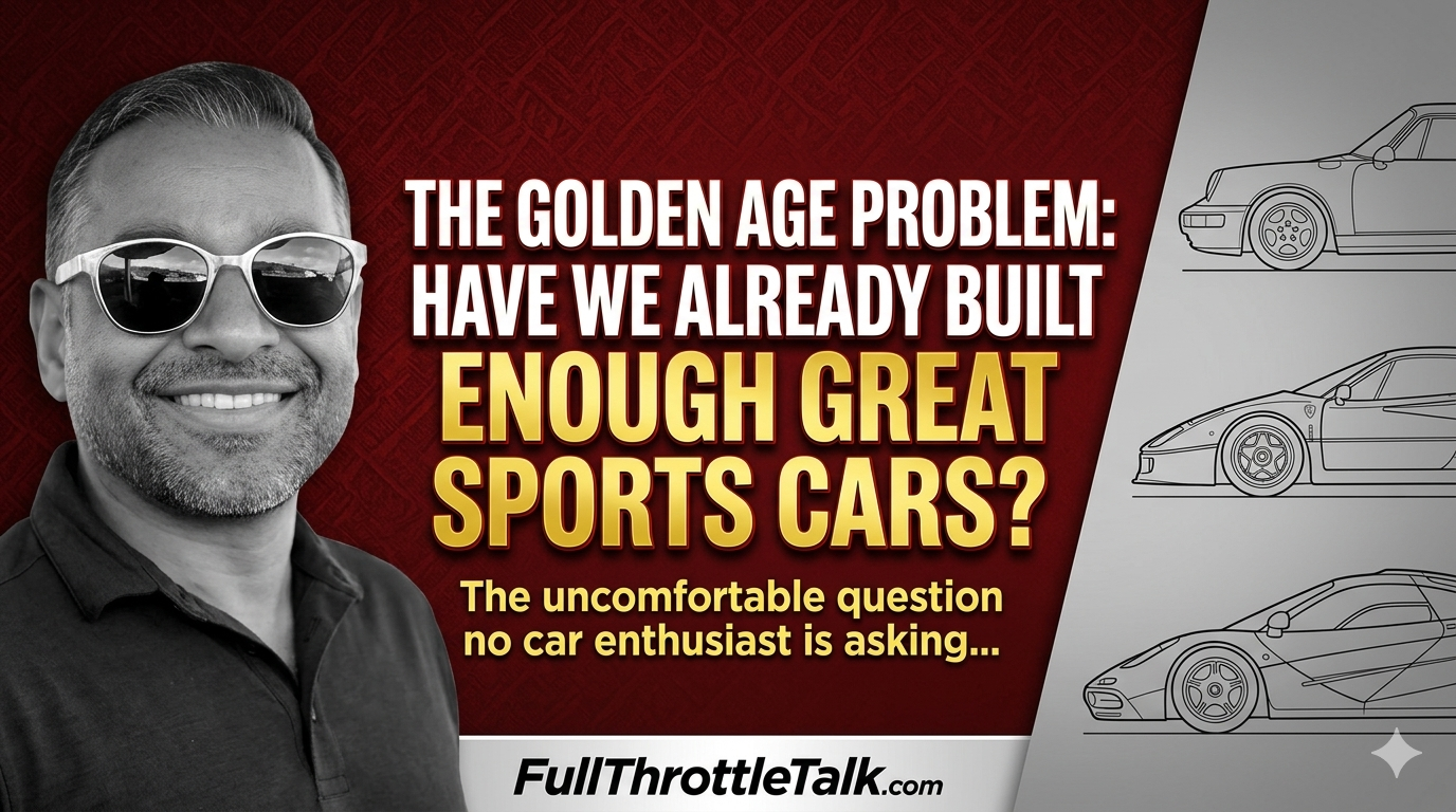 🛠️ The Golden Age Problem: Have We Already Built Enough Great Sports Cars?