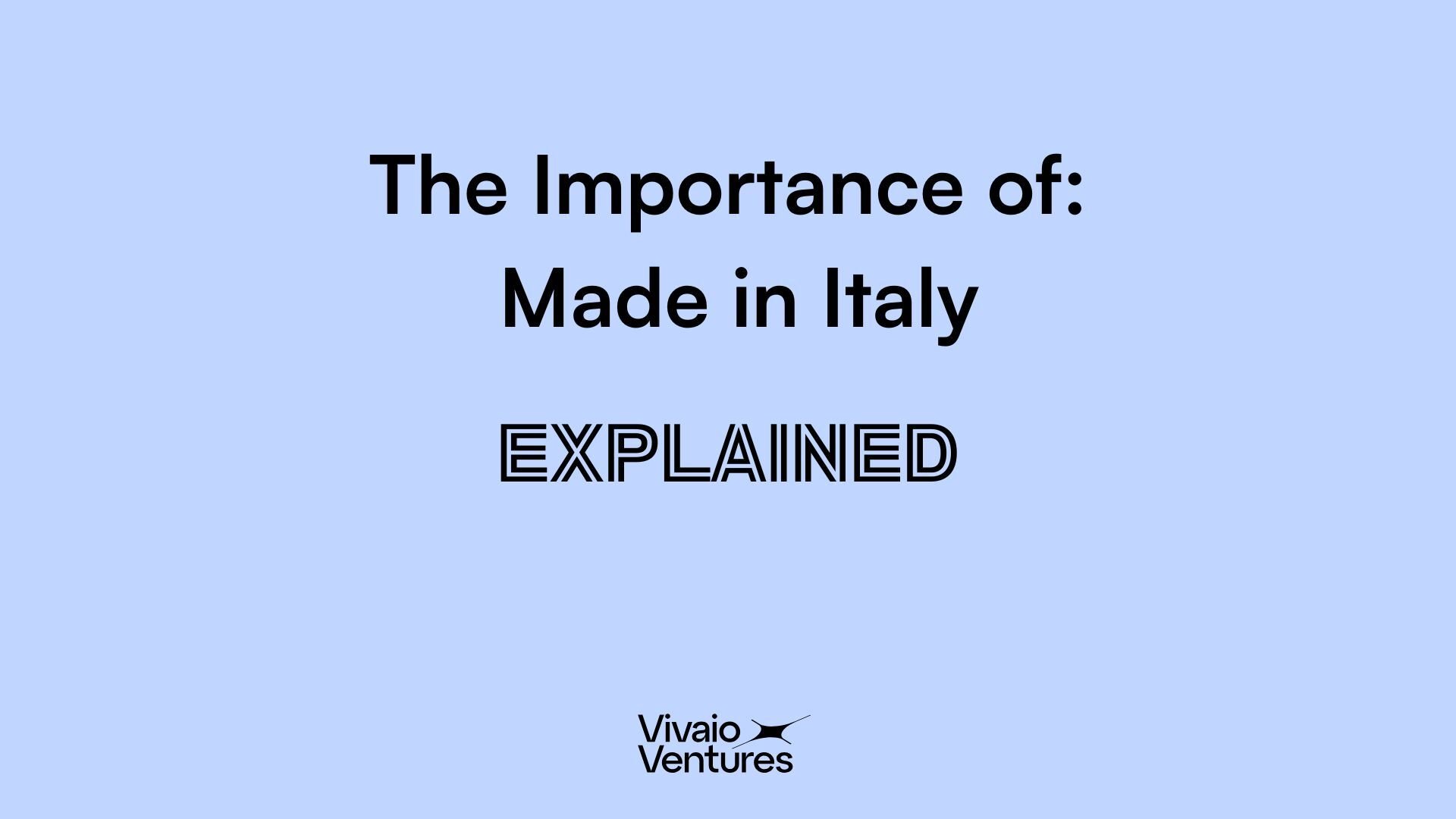 Made in Italy: A Strategic Edge for Creator Brands
