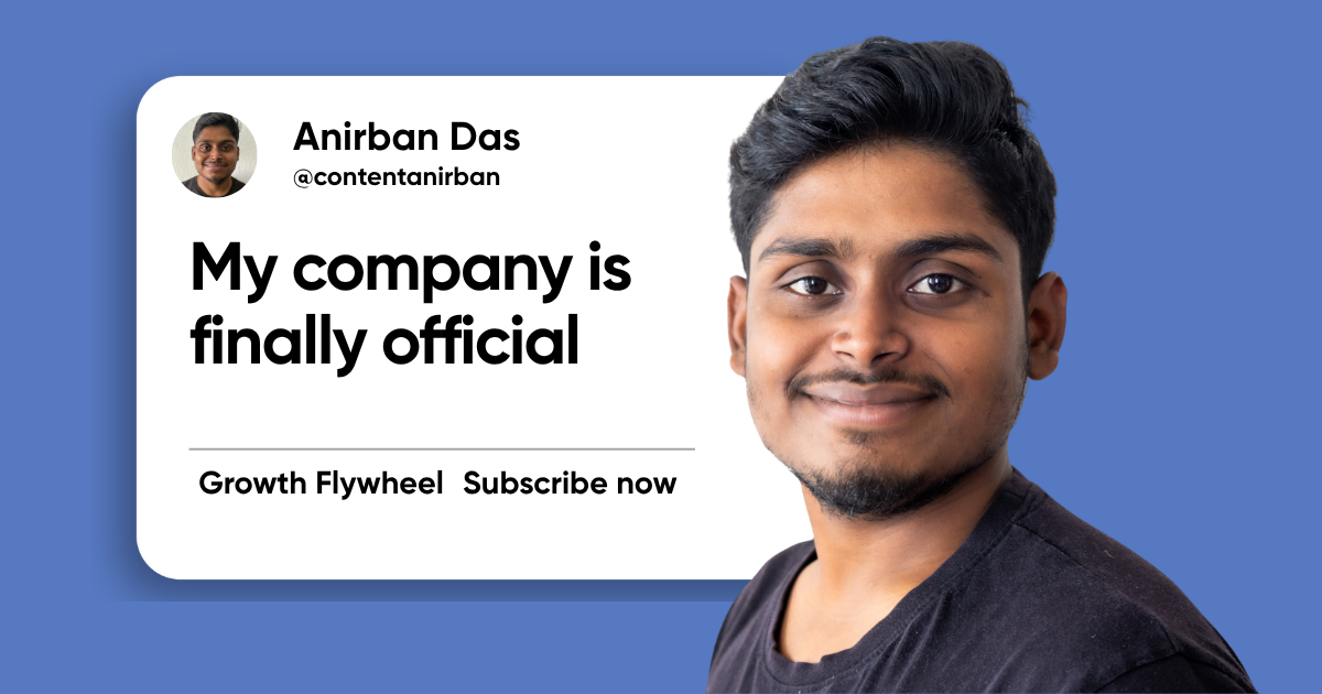 My company is finally official 🎉