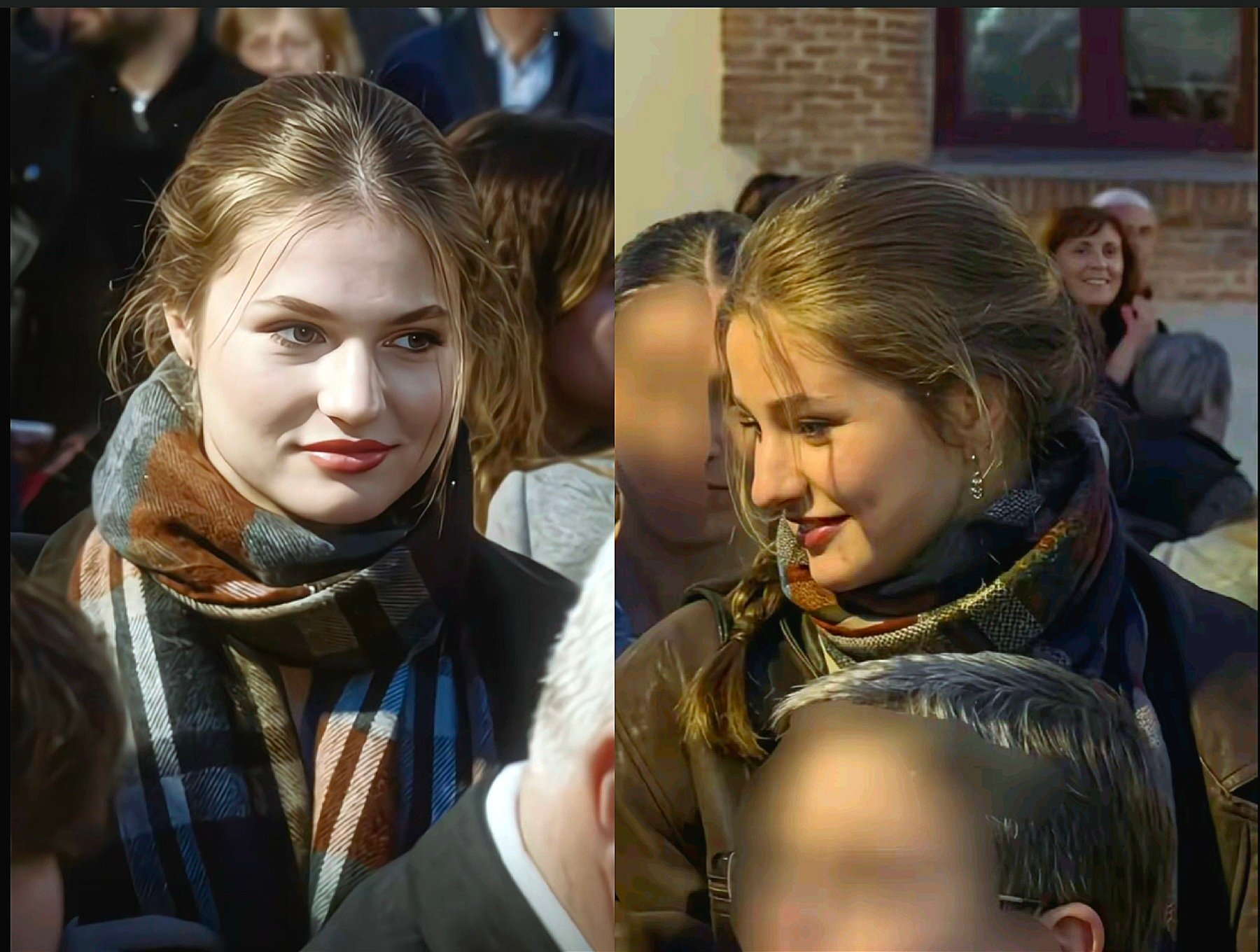 Princess leonor has been seen in Madrid with infanta sofia and her parents