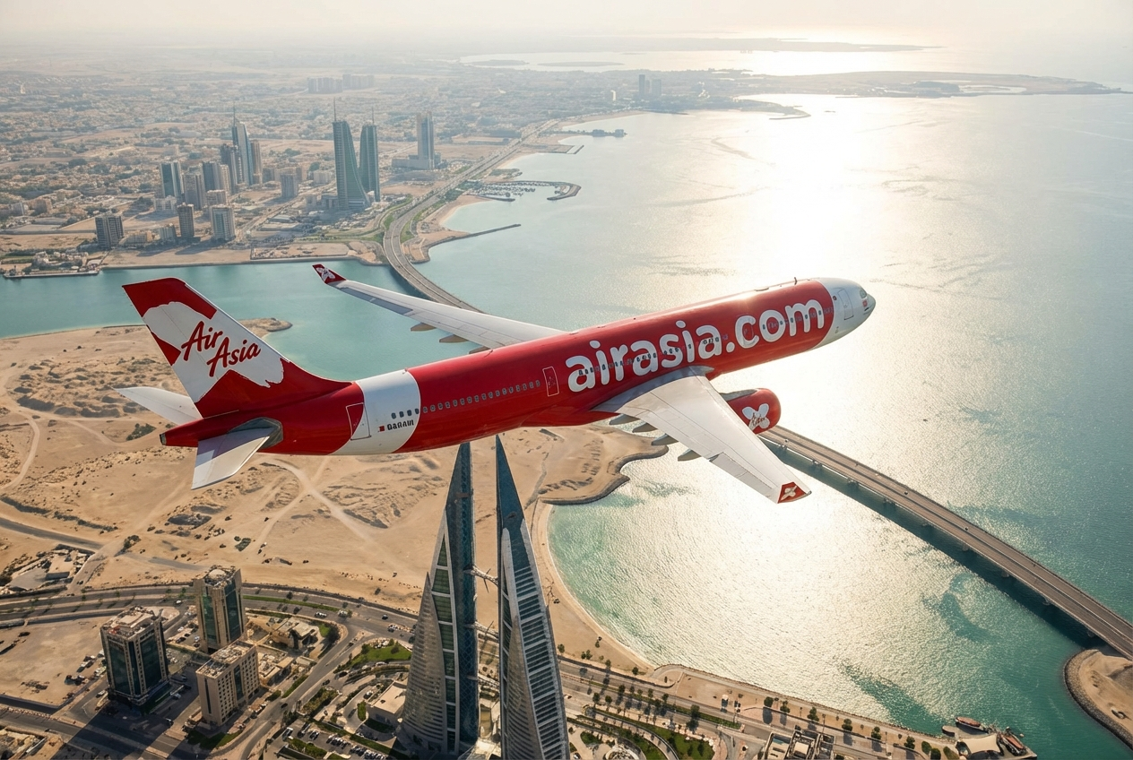 AirAsia X Returns to the UK: Daily Flights from London Gatwick to Kuala Lumpur via Bahrain from £82