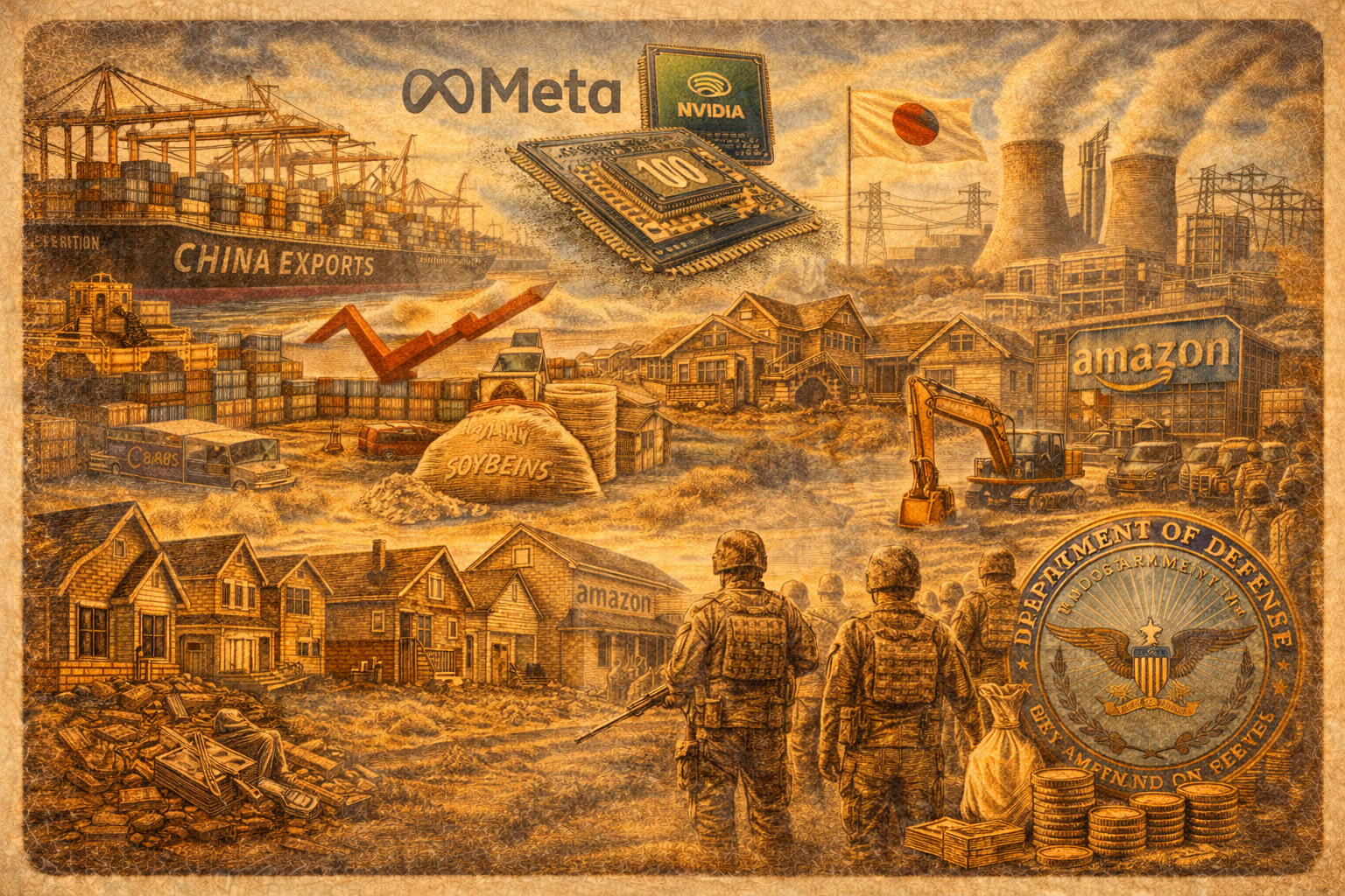 AI Land Grab | Japan Power Bet | Housing Crowded Out | Defense Funds 