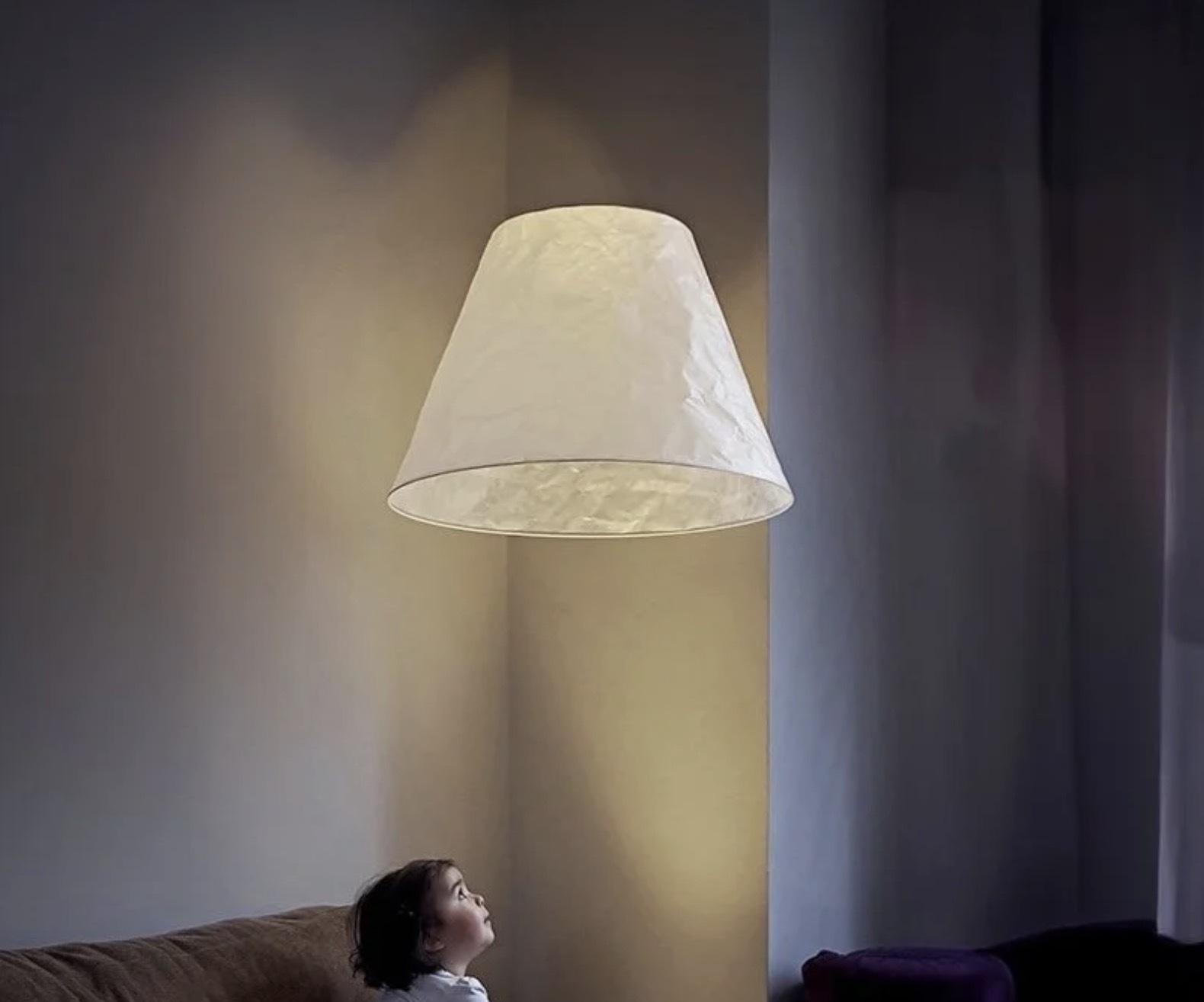 Floating Lampshade Feels Properly Magical