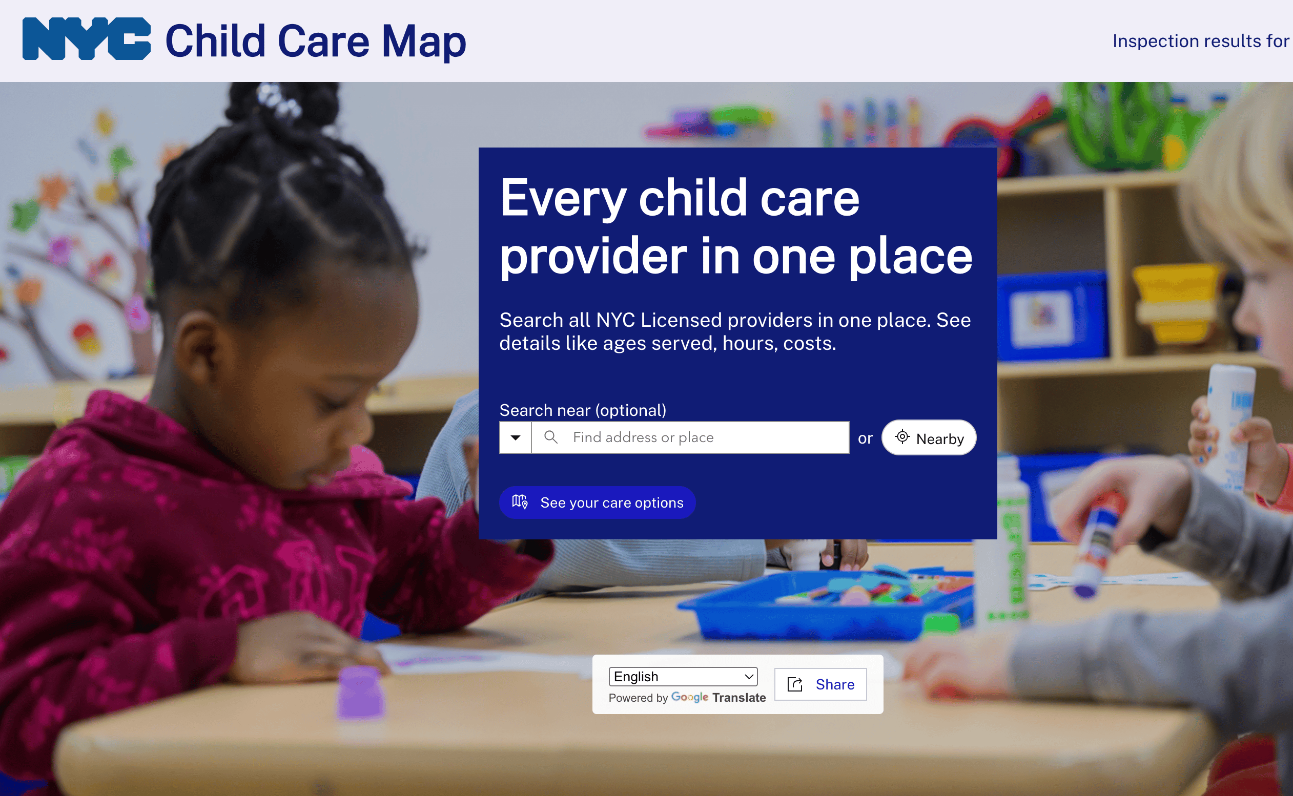 NYC's new citywide childcare directory