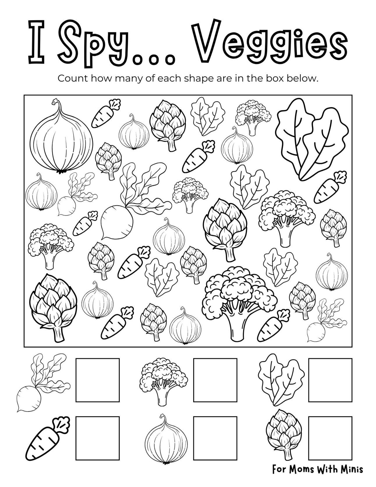 Search and Find Veggies