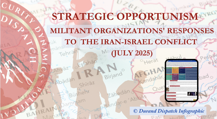 Infographic: July 2025: Militant Reactions to the Iran-Israel Conflict: Strategic Messaging & Implications
