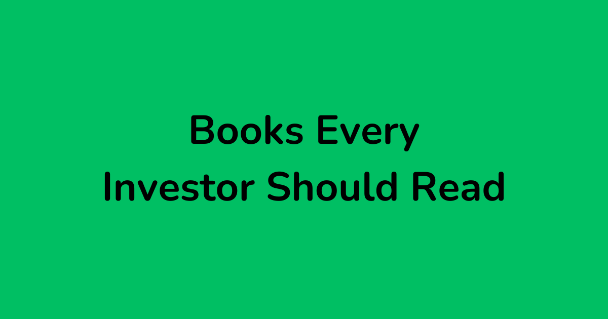 10 Books that Every Investor Should Read