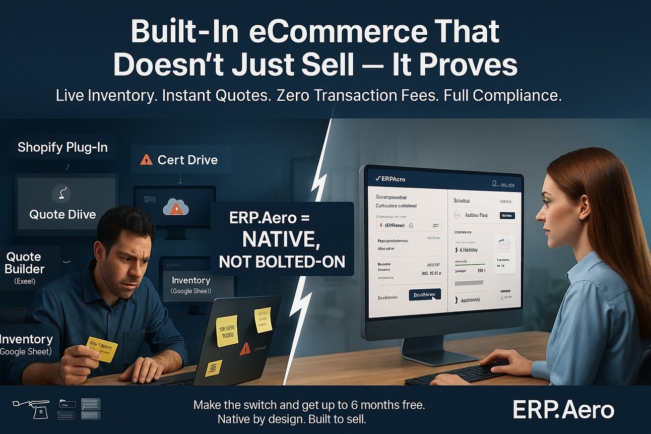 Native by Design: Why ERP.Aero’s Built-In eCommerce Isn’t Just Better — It’s Smarter