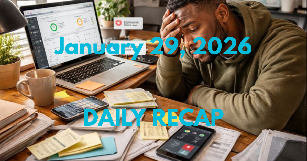 January 29, 2026 – Daily Recap