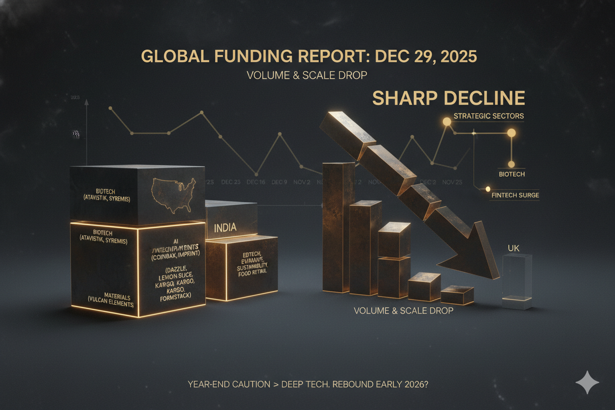 Weekly Funding rounds / Statistics / Insights of December 30, 2025