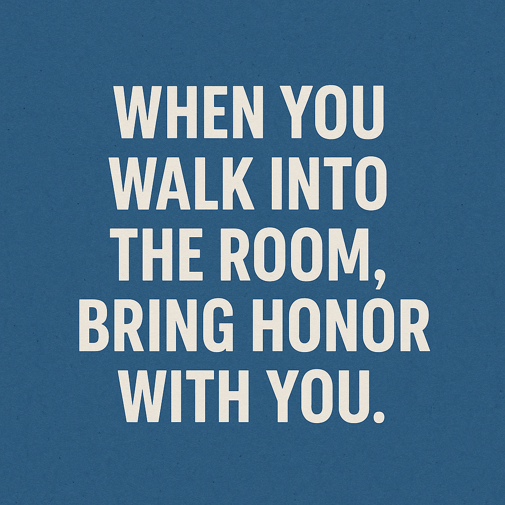 What Happens When You Walk Into the Room?