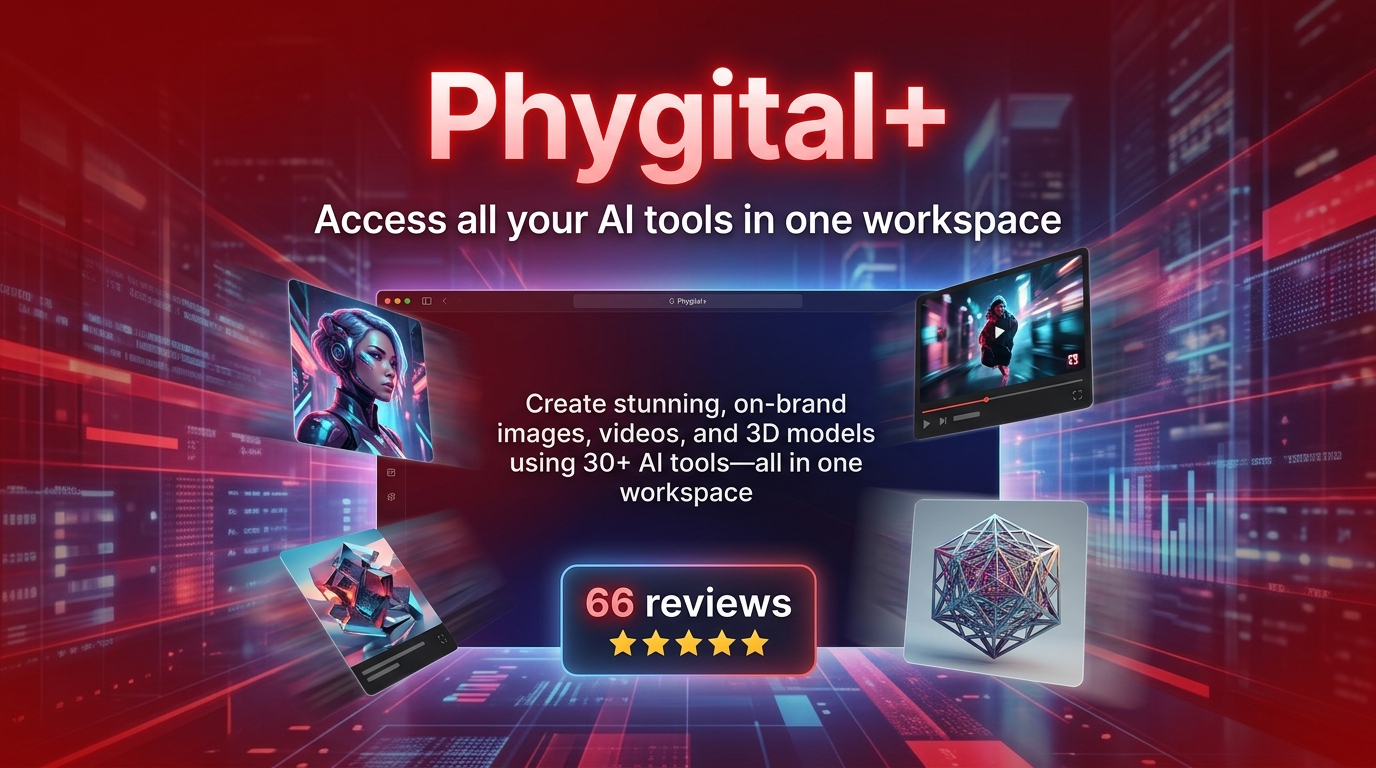 Phygital+ brings all your AI tools into one workspace, letting you create impressive, on-brand images, videos, and 3D models using over 30 AI tools.