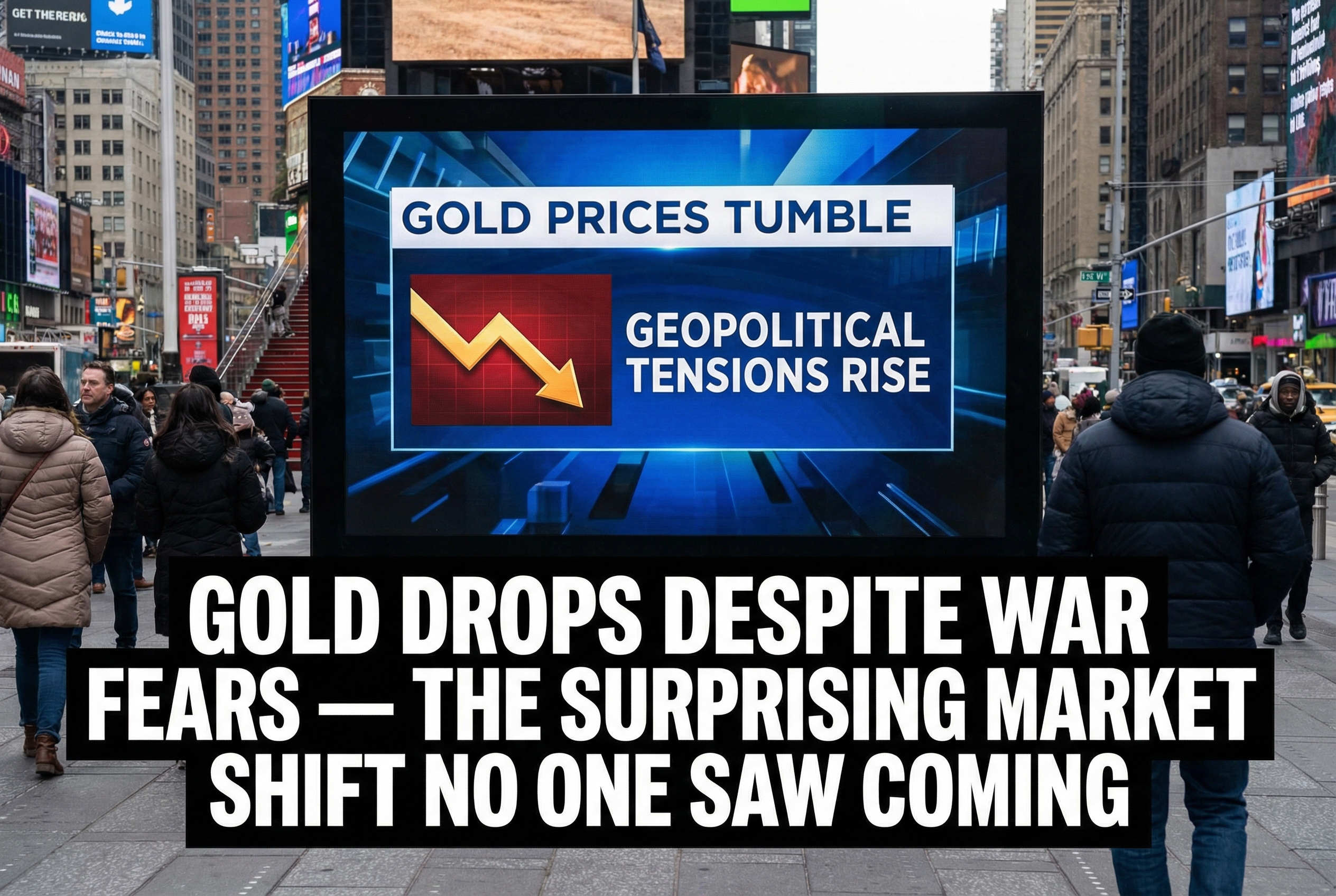 📉 Gold Drops Despite War Fears – The Surprising Market Shift No One Saw Coming