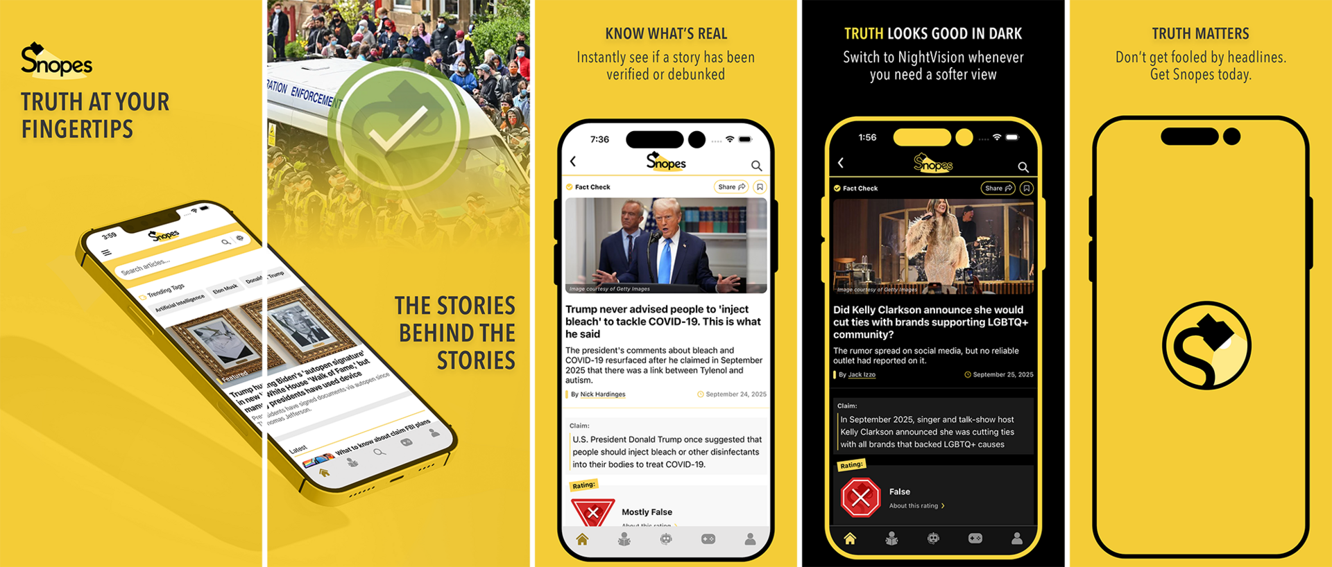 Snopes app just launched (truth, now in app form)